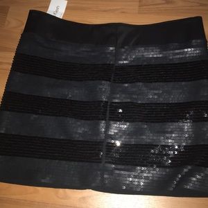 CALVIN KLEIN SPARKLE STRIPED SKIRT